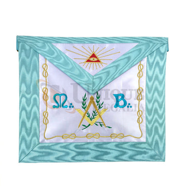 Master Mason Groussier French Rite Square and compass Acacia MB Apron